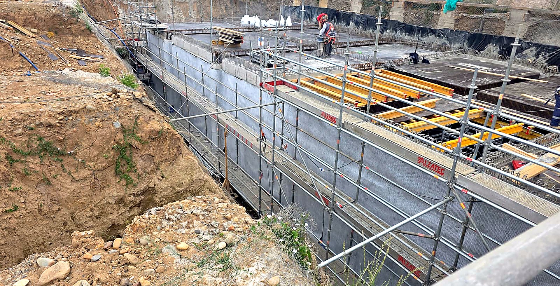 Impermeabilización de muro de contención